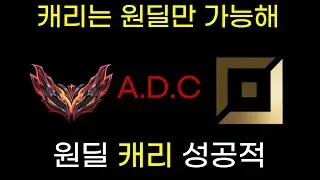 롤 원딜로 캐리하게 만들어 주는  강의