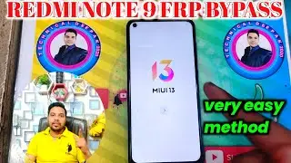 Redmi note 9 Frp Bypass without PC Miui 13 || Redmi note 9 Google Account Bypass without PC 2024💥💥