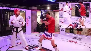 ITF TKD and Karate vs MMA Guy Yufei ft TKD Uncle