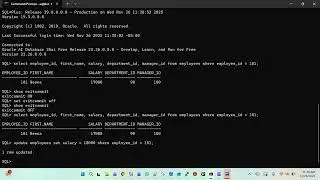 EXIT command in Oracle SQL*Plus