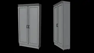 Cabinet modeling in Blender