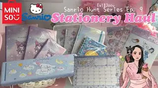 Sanrio Stationery Haul 🌸🩷 Sanrio Hunt Series Vlog ep.9 | ASMR unboxing | Aesthetic 🌸