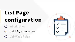 Configuring List Page Properties | Low Code | RadSystems Studio