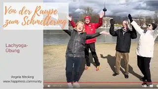 Lachyoga-Übung „Von der Raupe zum Schmetterling“