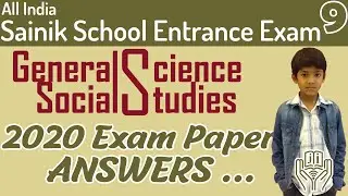2020 Class 9 Sainik School General Science Social Science 2020 paper | Social Science