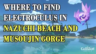 [EN] Where to Find Electroculus In Nazuchi Beach and Musoujin Gorge? [Genshin Impact Guide]
