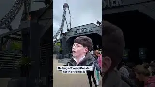 Getting Off VelociCoaster For The First Time 🦖🎢 
