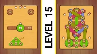 Wood Nuts & Bolts Puzzle 🔰 Level 15 🔰
