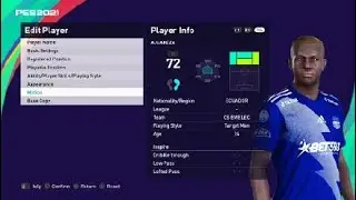 [PES 2021 | PES 2020 | PES 2019] ALEJANDRO CABEZA FACE BUILD AND STATS
