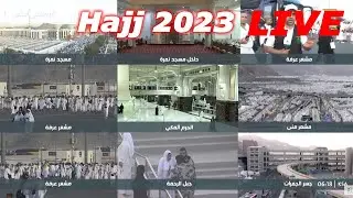 Live Hajj day 2024 Pilgrims walking from Mina to Arafat