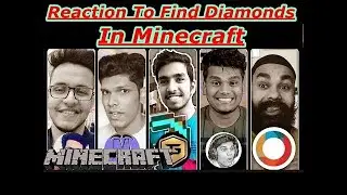 MINECRAFT Gamers React To Find Diamonds In Minecraft  Beastboyshub Myhpat, TechnoGamerz, Live Insaan