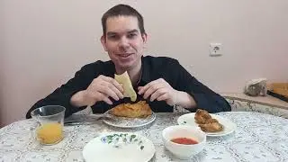 Мукбанг. Манты, самса и крылышки kfc.Узбекская кухня.Расскажу как развел мошенников на 400 р.