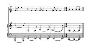 Counterpoint Journal #11 (synth and piano using a pentatonic-ish scal