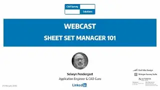 Civil Survey Solutions - Webcast: Sheet Set Manager 101