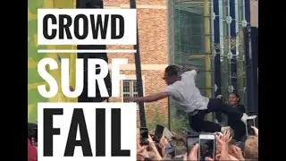 Crowd Surf Fail 😂 UW SPRING FLING 2019 (Whethan, SOB x RBE, Umi, DJ Blast, wilsonlikethevolleyball)