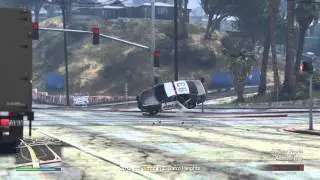 GTA 5 - Romania Squad - Police car crash