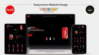 create a responsive website design using html css  javascript #cocacola #html #css #js