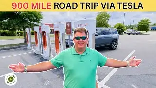 EV Road Trip Charging - Rivian R1S | 900 Miles via Tesla SuperChargers