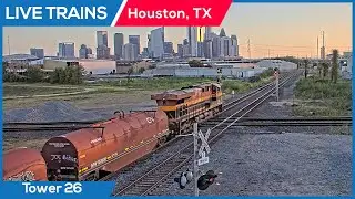 🔴 LIVE Trains Railcam | Houston, Texas (Tower 26) PTZ