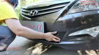 Защита радиатора Optimal для HYUNDAI SOLARIS I (Рестайлинг) с 2014г.в. - strelka11.ru