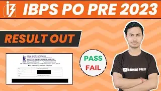 My IBPS PO PRE 2023 RESULT | ✌👏🎉