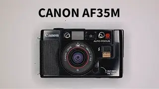 canon AF35M sure shot 35mm film camera autoboy point and shoot compact camera