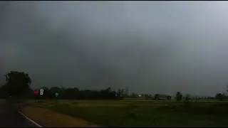 LARGE Rainwrapped Tornado strikes Oakdale Wisconsin