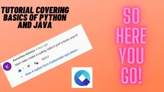 Basic coding tutorial, as he told me to make : )