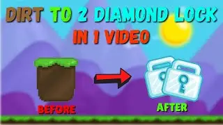 DIRT TO 2 DIAMOND LOCK IN 1 VIDEO 🤑 (EASY PROFIT!!!) | Growtopia How To Get Rich 2021 | TriggerFear
