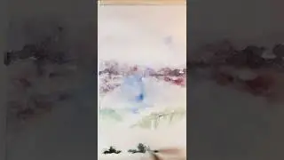 Shorts about Loose Watercolor Landscape - Skillshare preview