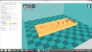 Настройки программы для работы с 3D принтером Uniqbot