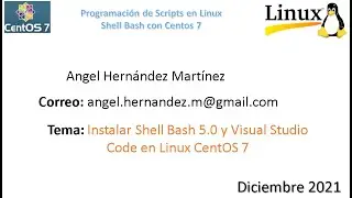 Instalar shell bash 5.0 y visual studio code en centos 7