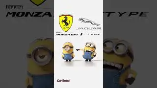 Jaguar f type v ferrari monza sp1 minion style fun