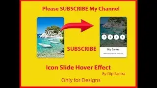 how to create css Icon Hover Effect // Css hover effects tutorial