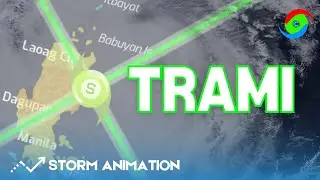 The Track of Tropical Storm Trami (2024)