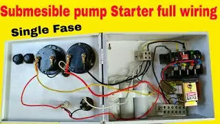 Submesible Starter connection (Submesible starter panel bord full connection and wiring )