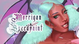 MORRIGAN 💜😈🦇✨  SPEEDPAINT
