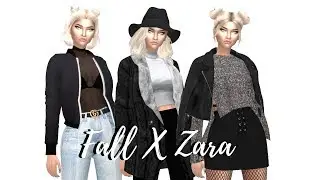 The Sims 4: CAS | Fall X Zara Lookbook + FULL CC LIST & SIM DOWNLOAD!
