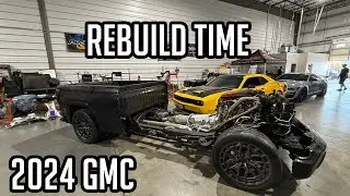 Rebuilding my totaled 2024 twin turbo GMC Truck.