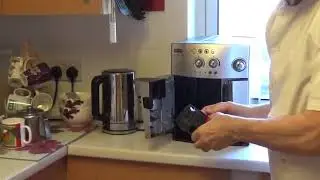 How to service the infuser on a DeLonghi Magnifica Coffee Machine . Crazy Chef