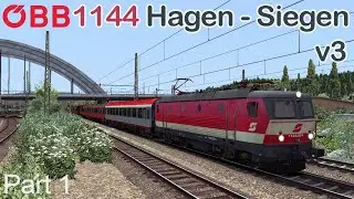 ÖBB 1144 Hagen Hbf to Letmathe (Hagen-Siegen V3) TS2016 [60fps]