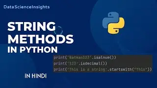 Python String Methods: Tips, Tricks, and Examples -in Hindi