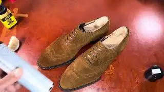 Caring for Suede and Refinishing Your Shoe Edge Dressing - A Demonstration & Tutorial