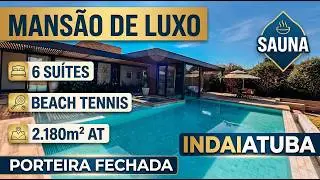 Luxury house for sale in the city of Indaiatuba, in the interior of São Paulo.