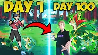 I Survived 100 DAYS as The GRASS Type GYM Leader 🍃