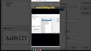 AutoCAD for beginner - Create text style 