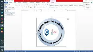 Créer un logo sur word en format photo?. #word #microsoft