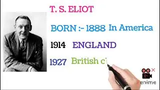 || T.S.ELIOT || ENGLISH LITERATURE || ENGLISH HONOURS ||  BIOGRAPHY ABOUT T.S. ELIOT || KNOW IT ||