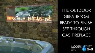 The Outdoor Greatroom | Ready to Finish See-Through Fireplace