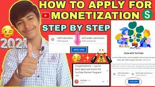 How to apply for monetization💲 on youtube ( 2021 ) | How to on monetization on youtube in mobile |